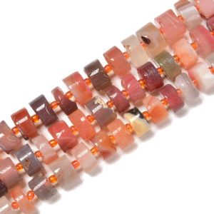 Shop Carnelian Rondelle Beads! Carnelian Rondelle Wheel Disc Beads Size 9-10mm 11-12mm 12-13mm 15.5'' Strand | Natural genuine rondelle Carnelian beads for beading and jewelry making.  #jewelry #beads #beadedjewelry #diyjewelry #jewelrymaking #beadstore #beading #affiliate #ad