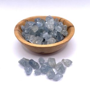 Shop Celestite Stones & Crystals! Celestite blue crystal natural Rough stones bags by weight | Natural genuine stones & crystals in various shapes & sizes. Buy raw cut, tumbled, or polished gemstones for making jewelry or crystal healing energy vibration raising reiki stones. #crystals #gemstones #crystalhealing #crystalsandgemstones #energyhealing #affiliate #ad