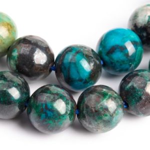 Shop Chrysocolla Beads! Genuine Natural Chrysocolla Gemstone Beads 7-8MM Multicolor Round AA Quality Loose Beads (104285) | Natural genuine beads Chrysocolla beads for beading and jewelry making.  #jewelry #beads #beadedjewelry #diyjewelry #jewelrymaking #beadstore #beading #affiliate #ad