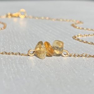 Shop Citrine Necklaces! RAW CITRINE Necklace, Raw Crystal Necklace Sterling Silver 14k Gold Filled Rose Gold Necklace, November Birthday Necklace Raw Stone Necklace | Natural genuine Citrine necklaces. Buy crystal jewelry, handmade handcrafted artisan jewelry for women.  Unique handmade gift ideas. #jewelry #beadednecklaces #beadedjewelry #gift #shopping #handmadejewelry #fashion #style #product #necklaces #affiliate #ad