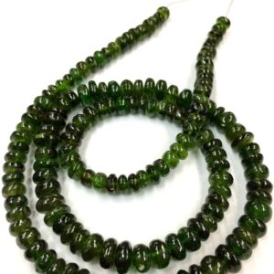 Shop Diopside Rondelle Beads! Wholesale Price–Amazing Quality-Natural Chrome Diopside Beads Chrome Diopside Smooth Rondelle Beads Chrome Diopside Gemstone Beads 5-6.MM | Natural genuine rondelle Diopside beads for beading and jewelry making.  #jewelry #beads #beadedjewelry #diyjewelry #jewelrymaking #beadstore #beading #affiliate #ad