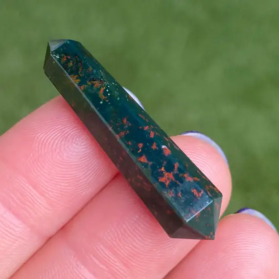 Double Terminated/pointed Bloodstone, Double Terminated Crystal, Double Pointed Crystals, Bloodstone, Blood Stone