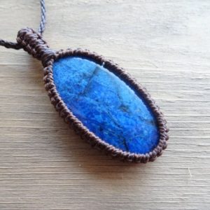Dumortierite pendant necklace /Blue Chakra Healing Necklaces | Natural genuine Dumortierite pendants. Buy crystal jewelry, handmade handcrafted artisan jewelry for women.  Unique handmade gift ideas. #jewelry #beadedpendants #beadedjewelry #gift #shopping #handmadejewelry #fashion #style #product #pendants #affiliate #ad