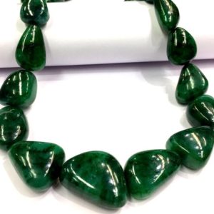 Shop Emerald Chip & Nugget Beads! AAA+ QUALITY~~Natural Emerald Smooth Nugget Shape Beads Green Beryl Polished Nuggets Beads Larger Size Nuggets Emerald Gemstone Beads. | Natural genuine chip Emerald beads for beading and jewelry making.  #jewelry #beads #beadedjewelry #diyjewelry #jewelrymaking #beadstore #beading #affiliate #ad
