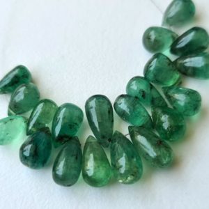 5x7mm – 4.5x10mm Emerald Plain Teardrop Briolettes, Emerald Beads, 5 Pcs Original Green Emerald Drops For Jewelry – APH68 | Natural genuine other-shape Gemstone beads for beading and jewelry making.  #jewelry #beads #beadedjewelry #diyjewelry #jewelrymaking #beadstore #beading #affiliate #ad