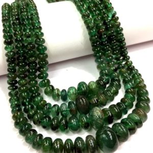 Shop Emerald Rondelle Beads! Aaa Quality~natural Emerald Gemstone Beads~zambian Emerald Smooth Polished Rondelle Beads~rare Emerald Beads Necklace~gift For Women. | Natural genuine rondelle Emerald beads for beading and jewelry making.  #jewelry #beads #beadedjewelry #diyjewelry #jewelrymaking #beadstore #beading #affiliate #ad