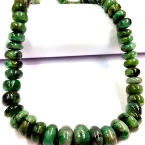 Shop Emerald Rondelle Beads! Natural Emerald Smooth Beads Emerald Smooth Polished Rondelle Beads Genuine Emerald Rondelle Beads Wholesale Emerald Gemstone Beads. | Natural genuine rondelle Emerald beads for beading and jewelry making.  #jewelry #beads #beadedjewelry #diyjewelry #jewelrymaking #beadstore #beading #affiliate #ad