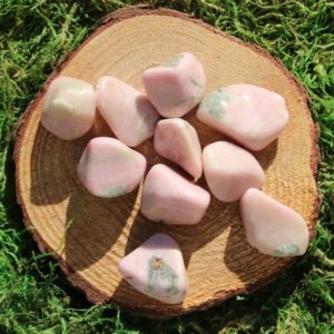 Pink Clinozoisite most with Green Epidote Tumbled