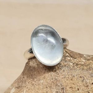 Green Fluorite adjustable Ring. Simple oval 925 sterling silver rings for women. Reiki jewelry uk. 14x10mm stone. Empowered crystals | Natural genuine Fluorite rings, simple unique handcrafted gemstone rings. #rings #jewelry #shopping #gift #handmade #fashion #style #affiliate #ad