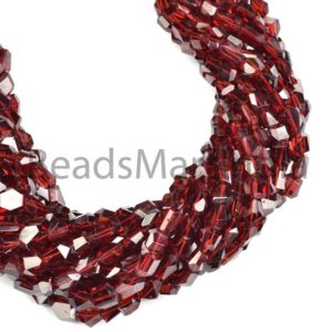 Shop Garnet Chip & Nugget Beads! Mozambique Garnet Faceted Nugget Beads, 4×6-6×8 Mm Garnet Beads, Garnet Nugget Beads, mozambique Garnet Beads, mozambique Garnet Natural Beads | Natural genuine chip Garnet beads for beading and jewelry making.  #jewelry #beads #beadedjewelry #diyjewelry #jewelrymaking #beadstore #beading #affiliate #ad