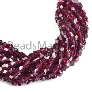 Shop Garnet Chip & Nugget Beads! Rhodolite Garnet Faceted Nugget Beads, Rhodolite Garnet Beads, Rhodolite Nugget Beads,Rhodolite Garnet Beads,Rhodolite Garnet Natural Beads | Natural genuine chip Garnet beads for beading and jewelry making.  #jewelry #beads #beadedjewelry #diyjewelry #jewelrymaking #beadstore #beading #affiliate #ad