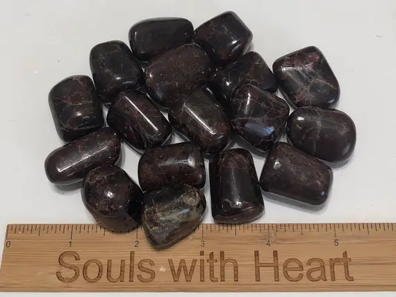 Garnet Medium Large Tumbled Stone,healing Stone, Healing Crystal, Spiritual Stone, Meditation