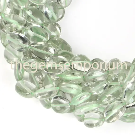 8-11mm Green Amethyst Plain Nugget Beads, Green Amethyst Nuggets,  Fancy Nuggets, Side Drill Beads, Smooth Nuggets Beads