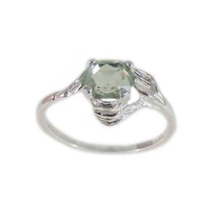 Shop Green Amethyst Rings! Pale Green Amethyst Ring Poland Prasiolite Antique Gemstone 19th Century Gem, Amethyst Gemstone Ancient Roman Celtic Amulet Sterling 65796 | Natural genuine Green Amethyst rings, simple unique handcrafted gemstone rings. #rings #jewelry #shopping #gift #handmade #fashion #style #affiliate #ad