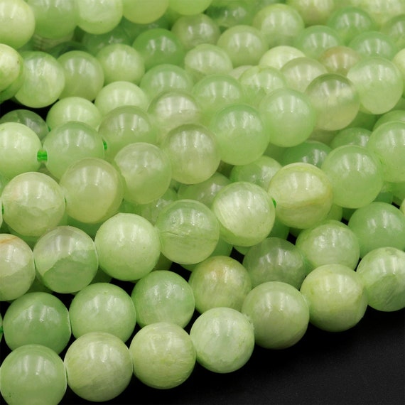 Green Calcite Round Beads 4mm 6mm 8mm 10mm 12mm 15.5" Strand Green Calcite Round Beads 4mm 6mm 8mm 10mm 12mm 15.5" Strand