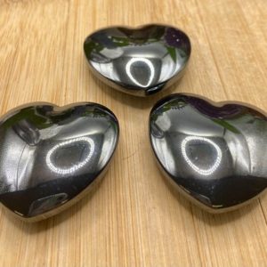 Shop Hematite Shapes! Hematite puffy Hearts | Natural genuine stones & crystals in various shapes & sizes. Buy raw cut, tumbled, or polished gemstones for making jewelry or crystal healing energy vibration raising reiki stones. #crystals #gemstones #crystalhealing #crystalsandgemstones #energyhealing #affiliate #ad