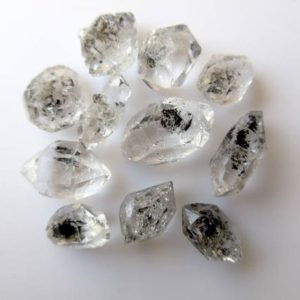 5 Pieces Huge 12mm To 15mm 6mm to 10mm Approx Herkimer Diamond Loose, Raw Rough Herkimer Diamond Loose GemStone, GDS881 | Natural genuine chip Gemstone beads for beading and jewelry making.  #jewelry #beads #beadedjewelry #diyjewelry #jewelrymaking #beadstore #beading #affiliate #ad