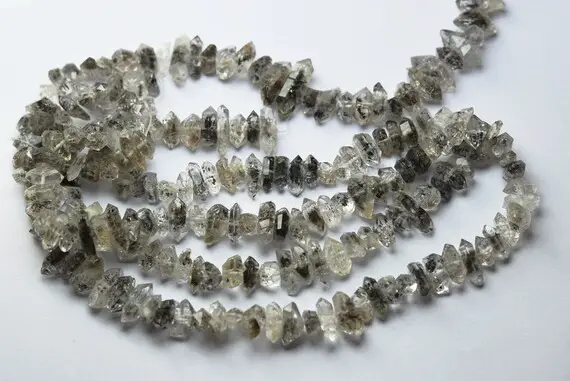 8 Inches Strand,natural Herkimer Diamond Quartz Faceted Nuggets,size 5x7mm,