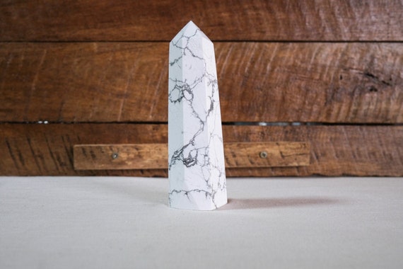 Large Howlite Tower | White Howlite Crystal Point