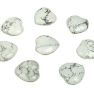 Shop Howlite Shapes! Howlite Heart Gemstone Flat – Heart Crystal – Healing Stones – Carving Heart – Natural stones – 20x20x6 – HE1132 | Natural genuine stones & crystals in various shapes & sizes. Buy raw cut, tumbled, or polished gemstones for making jewelry or crystal healing energy vibration raising reiki stones. #crystals #gemstones #crystalhealing #crystalsandgemstones #energyhealing #affiliate #ad