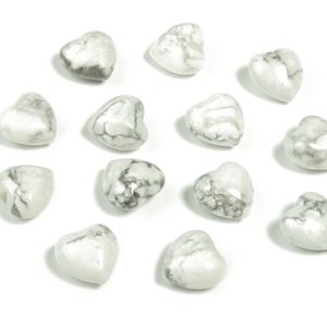 Shop Howlite Shapes! Howlite Heart Gemstone – Heart Shaped Stones – Howlite Crystal Heart Gemstone – Puffy Heart – Howlite Heart for Jewelry – 15x15x9mm – HE1014 | Natural genuine stones & crystals in various shapes & sizes. Buy raw cut, tumbled, or polished gemstones for making jewelry or crystal healing energy vibration raising reiki stones. #crystals #gemstones #crystalhealing #crystalsandgemstones #energyhealing #affiliate #ad