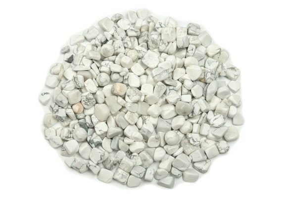 Howlite Chips – Magnesite Gemstone Chips – Crystal Semi Tumbled Chips - Bulk Crystal - 7-15mm - Cp1058