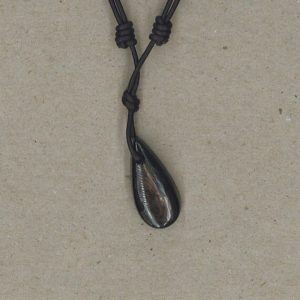Golden Sheen Obsidian Pendant Adjustable Leather Necklace Handmade By Chris Hay