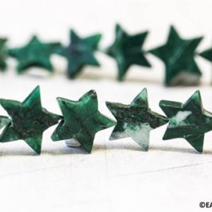Shop Jade Bead Shapes! L/ African Jade 20mm Star Beads 16" Strand Natural Green gemstone That Varies in Shade From Green to White Beautiful Star For Jewelry Making | Natural genuine other-shape Jade beads for beading and jewelry making.  #jewelry #beads #beadedjewelry #diyjewelry #jewelrymaking #beadstore #beading #affiliate #ad