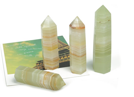 Afghanistan Jade Obelisk Tower Stone – Obelisk Tower Point Crystals – Meditation Gemstone - Gifts - Tw1076