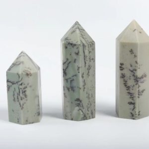 Shop Jade Points & Wands! Dentritic Jade Obelisk Tower Stone – Point Obelisk – Natural Dentritic Jade Gemstone Crystal –  Home Decor – TW1025 | Natural genuine stones & crystals in various shapes & sizes. Buy raw cut, tumbled, or polished gemstones for making jewelry or crystal healing energy vibration raising reiki stones. #crystals #gemstones #crystalhealing #crystalsandgemstones #energyhealing #affiliate #ad