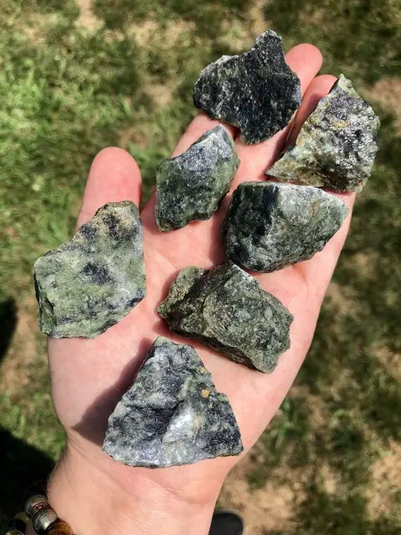 Raw Nephrite Jade Stone - Raw Stones - Healing Crystals And Stones - Nephrite Jade Crystal - Rough Gemstones - Crystals - Raw Nephrite Jade