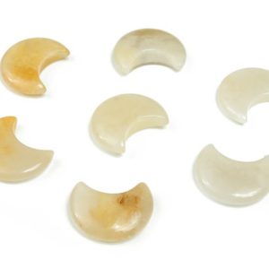 Shop Jade Shapes! Yellow Jade Gemstone Moon – Crystal Moon – Carved Moon – Healing Crystal – Gemstone Crescent – 3×1.6cm – MO1036 | Natural genuine stones & crystals in various shapes & sizes. Buy raw cut, tumbled, or polished gemstones for making jewelry or crystal healing energy vibration raising reiki stones. #crystals #gemstones #crystalhealing #crystalsandgemstones #energyhealing #affiliate #ad