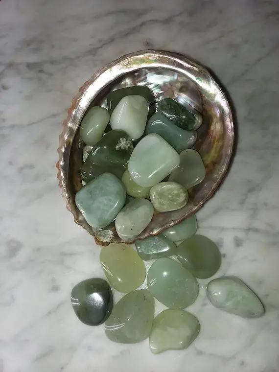 New Jade Tumbled Stones (#65) Tumbled New Jade