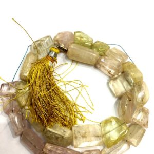 Shop Kunzite Beads! Natural Faceted Kunzite Nuggets Beads Kunzite Gemstone Beads 13" Strand Wholesale Price | Natural genuine beads Kunzite beads for beading and jewelry making.  #jewelry #beads #beadedjewelry #diyjewelry #jewelrymaking #beadstore #beading #affiliate #ad