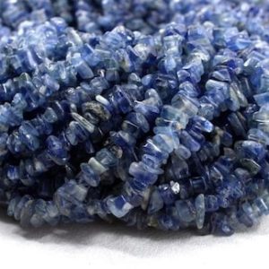 Shop Kyanite Chip & Nugget Beads! Best Quality 35" Long Natural Kyanite Gemstone Smooth Uncut Chips Shape Center Drilled Beads Size 5-7 MM Making Jewelry Wholesale Price | Natural genuine chip Kyanite beads for beading and jewelry making.  #jewelry #beads #beadedjewelry #diyjewelry #jewelrymaking #beadstore #beading #affiliate #ad
