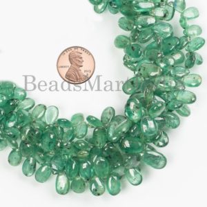 Shop Kyanite Bead Shapes! 4×6.5-7×12 mm Mint Kyanite Plain Beads, Mint Kyanite Pear Shape Beads, Mint Kyanite Beads, Kyanite Gemstone Beads, Kyanite Plain Pear Beads | Natural genuine other-shape Kyanite beads for beading and jewelry making.  #jewelry #beads #beadedjewelry #diyjewelry #jewelrymaking #beadstore #beading #affiliate #ad