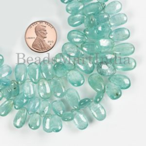 Shop Kyanite Bead Shapes! 4×6-9×15 mm Mint Kyanite Beads, Mint Kyanite Pear Shape Beads, Kyanite Smooth Beads, Kyanite Gemstone Beads, Kyanite Plain Pear Shape Beads | Natural genuine other-shape Kyanite beads for beading and jewelry making.  #jewelry #beads #beadedjewelry #diyjewelry #jewelrymaking #beadstore #beading #affiliate #ad