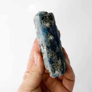 Shop Raw & Rough Kyanite Stones! Blue Kyanite and Black Mica Specimen | Natural genuine stones & crystals in various shapes & sizes. Buy raw cut, tumbled, or polished gemstones for making jewelry or crystal healing energy vibration raising reiki stones. #crystals #gemstones #crystalhealing #crystalsandgemstones #energyhealing #affiliate #ad