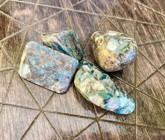 Green Kyanite Tumbled Large Rare | Natural Gemstone Crystal