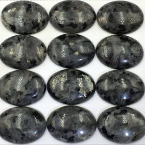 Shop Labradorite Cabochons! 2pcs 22x30mm Larvikite Cabochon Large Oval Cabochon Larvikite Oval Gemstone Cabochon Black Labradorite Cabochon Designer Cabochon Cabs GC | Natural genuine stones & crystals in various shapes & sizes. Buy raw cut, tumbled, or polished gemstones for making jewelry or crystal healing energy vibration raising reiki stones. #crystals #gemstones #crystalhealing #crystalsandgemstones #energyhealing #affiliate #ad