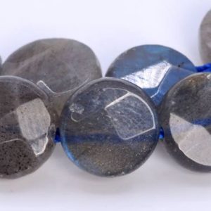 Shop Labradorite Faceted Beads! 6x4MM Gray Labradorite Beads Faceted Flat Round Button AAA Genuine Natural Gemstone Half Strand Bead 7.5" BULK LOT 1,3,5,10,50 (103551h-925) | Natural genuine faceted Labradorite beads for beading and jewelry making.  #jewelry #beads #beadedjewelry #diyjewelry #jewelrymaking #beadstore #beading #affiliate #ad