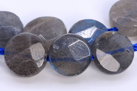 6x4mm Gray Labradorite Beads Faceted Flat Round Button Aaa Genuine Natural Gemstone Half Strand Bead 7.5" Bulk Lot 1,3,5,10,50 (103551h-925)