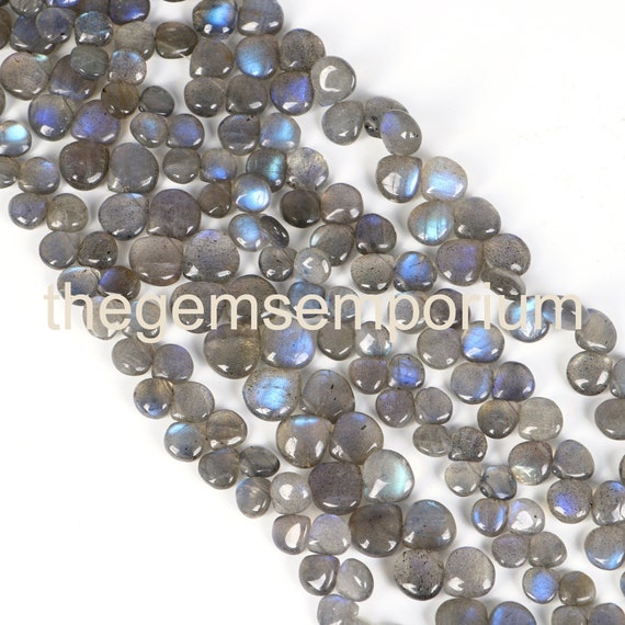Labradorite Smooth Heart Shape Gemstone Beads, Labradorite Plain Beads, Labradorite Smooth Beads , Labradorite Heart Shape Beads