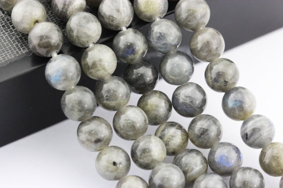 2.0mm Hole Labradorite Smooth Round Beads Size 6mm 8mm 10mm 15.5" Strand