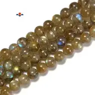 Mode Labradorite Gemstone Perles en vrac Ronde Smooth Stone Jewelry Making