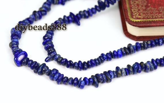 Lapis Lazuli,15 Inch Full Strand Lapis Lazuli Chip Nugget Beads 5-8mm