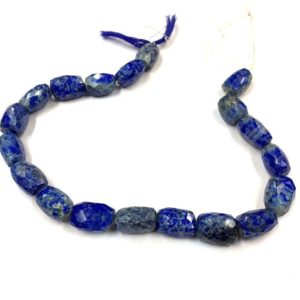 Shop Lapis Lazuli Chip & Nugget Beads! Natural Faceted Lapis Lazuli Nugget Shape Beads 13mm Gemstone Beads 14" Strand Wholesale Price | Natural genuine chip Lapis Lazuli beads for beading and jewelry making.  #jewelry #beads #beadedjewelry #diyjewelry #jewelrymaking #beadstore #beading #affiliate #ad