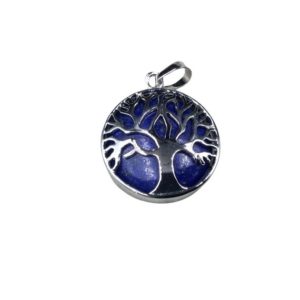 Shop Lapis Lazuli Pendants! 1" Silver Plated Copper Cut Out Tree Focal Bezel Pendant with Lapis Lazuli Stone – Measures 26mm x 26mm – Sold Per Each, Chosen at Random | Natural genuine Lapis Lazuli pendants. Buy crystal jewelry, handmade handcrafted artisan jewelry for women.  Unique handmade gift ideas. #jewelry #beadedpendants #beadedjewelry #gift #shopping #handmadejewelry #fashion #style #product #pendants #affiliate #ad