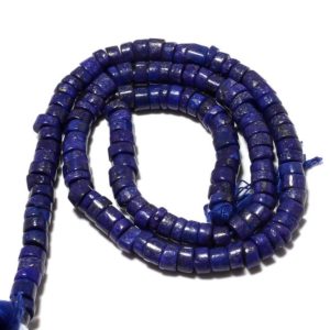 Shop Lapis Lazuli Rondelle Beads! Natural Lapis Lazuli Smooth Bead, Tyre Beads, Lapis Beads, 4mm Lapis Rondelles, 13 Inch Strand, SKU-SS82 | Natural genuine rondelle Lapis Lazuli beads for beading and jewelry making.  #jewelry #beads #beadedjewelry #diyjewelry #jewelrymaking #beadstore #beading #affiliate #ad