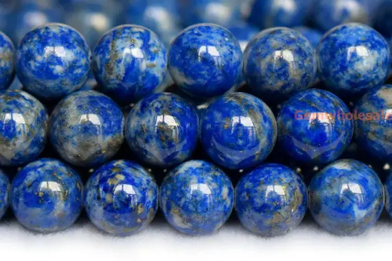 15.5" 10mm Natural Lapis Lazuli Round Beads, Ab Quality Genuine Lapis Lazuli Blue Diy Jewelry Gemstone Beads
